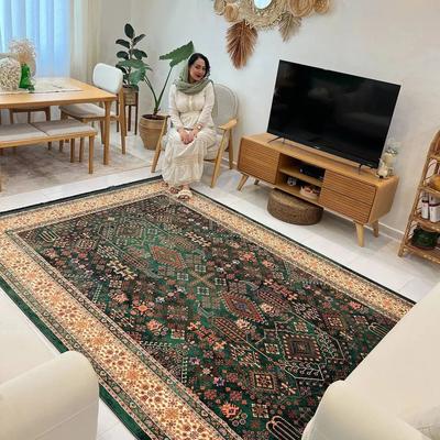 فرش ابریشمی طرح دستباف سلطان آباد سبز کد 1035 در تهران