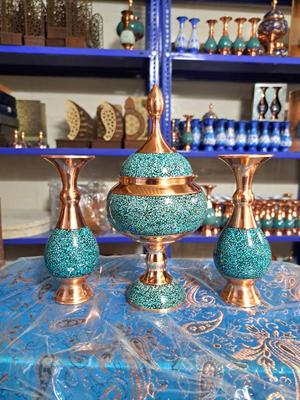 ست ۳پارچه فیروزه کاری در اصفهان