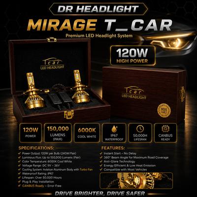 هدلایت خودرو مدل Mirage TCAR در تهران
