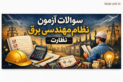 سوالات نظام مهندسی برق نظارت
 آمادگی کامل برای قبولی در آزمون نظارت