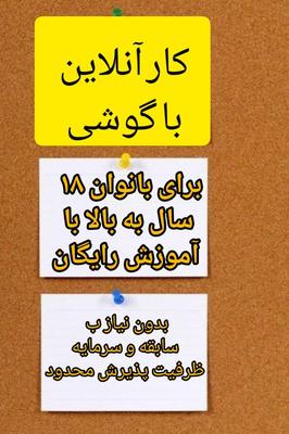 کار آنلاین با گوشی در منزل در کرج