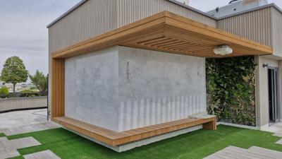 نمای چوب ترموود در اصفهان