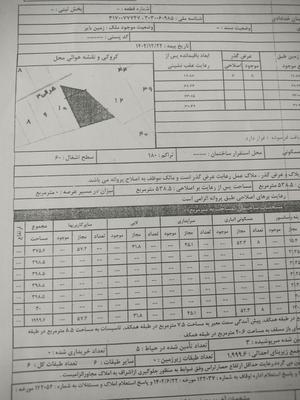فروش زمین ۵۳۸ متری خ مدرس اخلاقی جنوبی در کرمان