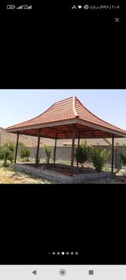 سقف شیب دار.شینگل آلاچیق سقف شیبدار سقف شیروانی در مشهد
