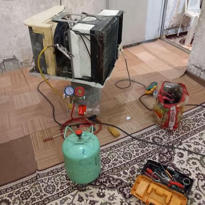 تعمیر سرویس و گاز گیری کولر گازی دوتکه و پنجره ای در برازجان