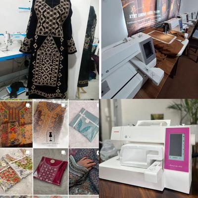 چرخ  اتوماتیک مدل ۴۵برای گلدوزکاری لباس بلوچی در گنبد کاووس