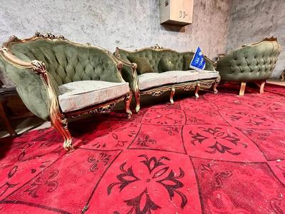 مبل زمرد لگنی فرانسوی کم جا فوم سرد اقساطی کد88855 در تهران