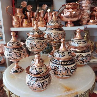 ظرف مسی/نقره کوب/شکلات خوری/آجیل/کویر مس در یزد