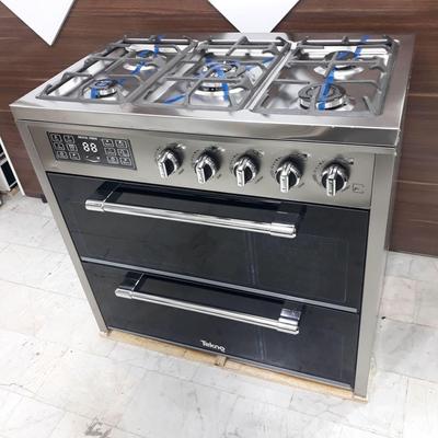 اجاق گاز طرح فر، نما استیل، صفحه استیل،دو درب در تهران