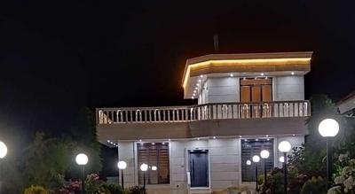 برق کشی باغ ویلا ساختمان نورپردازی در شیراز