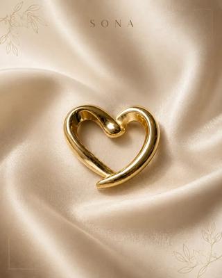 آویز قلب دفرمه (گرازیلا) در نظرباد