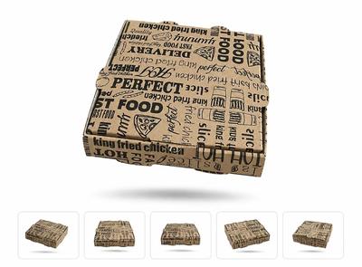 جعبه پیتزا در باغستان