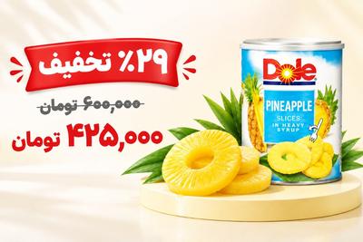 فروش ویژه کمپوت آناناس 565 گرم دل در تهران
