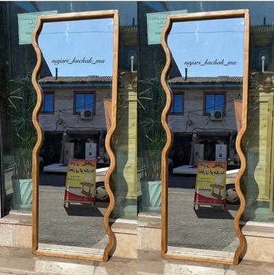 قاب و آینه قدی دفرمه طرح موج (چوب نراد) در رشت