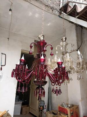 لوستر ۸ شاخه قرمز در شهرری