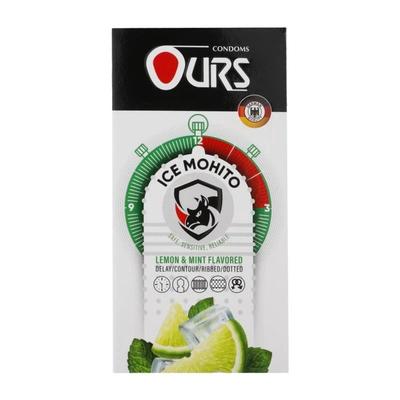 کاندوم Ours مدل Ice Mohito رایحه لیمو و نعناع در مشهد