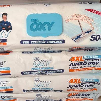 حوله تمیزکننده کف و پارکت 50عدد Mr OXY ترکیه در شیراز