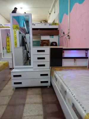 تخت خواب کف میز تولید تحریر یک ونیم نفره دو دراور در مشهد