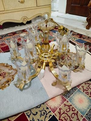 دو عدد لوستر برنز 6 شاخه در بومهن