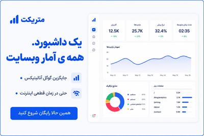 گوگل آنالیتیکس دسترسی‌ت رو قطع کرده؟ راه حلش «داشبورد متریکت» هست. در تهران