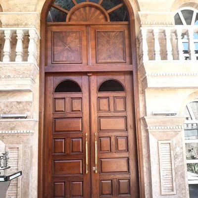 انواع درب لابی تمام چوب و روکش چوب در سرخروود