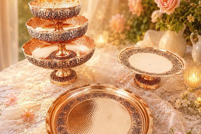 سرویس پذیرایی مسی گلبرگ(تخفیف ویژه) در تهران