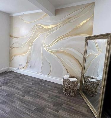 اجرای ورق طلا به سبک مدرن در چالوس