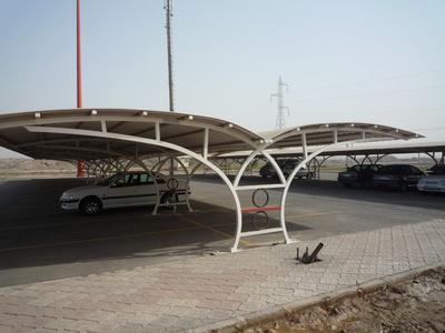 سایبان پارکینگ دو طرفه (نایک قوطی) در تهران