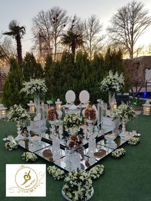 سفره عقد آینه کریستال مثلثی در تهران