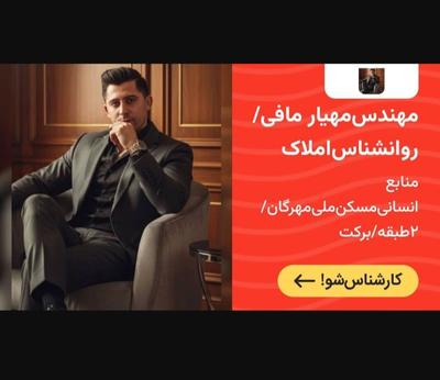 مهیار مافی‌ کارشناس‌ فروش‌زمین فرزندآوری مهرگان جوانی‌جمعیت در محمدیه