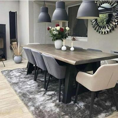 فرش شگی پرز بلند سه بعدی رنگ دودی در تهران