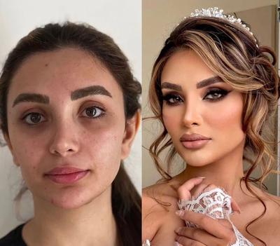 میکاپ و شنیون عروس و همراهی ۸۰۰ در مشهد