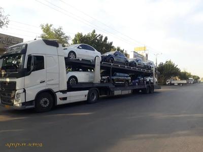 کفی خودروبر.سواریکش دوطبقه.تریلی خودروبر در شیراز