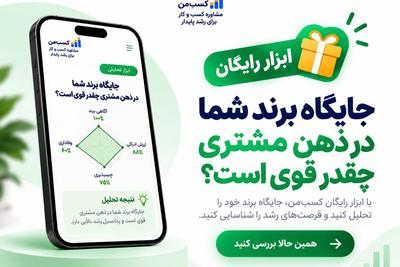 جایگاه برندتان در ذهن مشتری چقدر قوی است؟رایگان ارزیابی کنید. در اصفهان