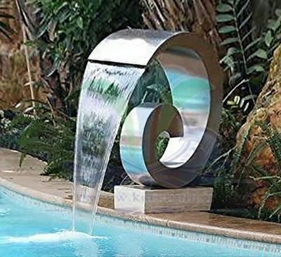 آبنما پرده اب کرتین استخری مدل حلزونی استیل در مشهد