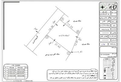 فروش زمین ۲۷۵متری قابل ساخت ویو دار  در کتالم در رامسر