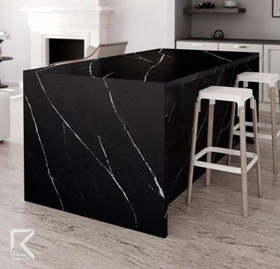 ساخت و اجرای صفحه کابینت با سنگ کوارتز و کورین در بندر عباس