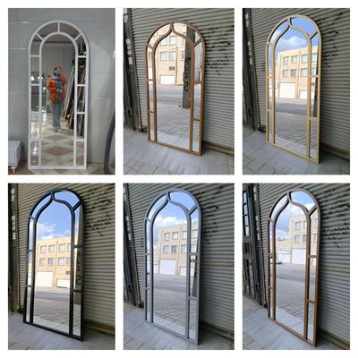 آینه قدی چوبی طرح پنجره ای در کرمانشاه