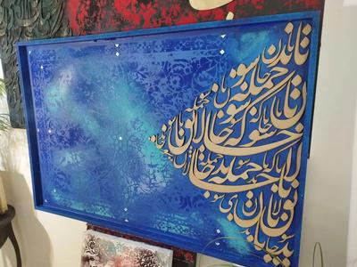 تابلوهای دکوراتیو و نقاشیخط بزرگ برجسته هنردست در تهران