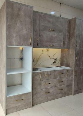 کابینت مدرن سفید و طوسی با تخفیف ویژه در فردیس
