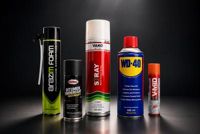 اسپری رنگ واکو،اسپری فوم ارازیم،اسپری ناهید،wd40 در تهران