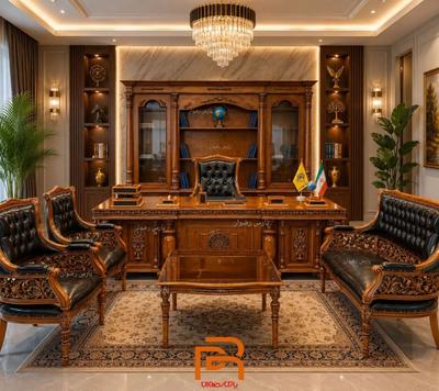 ست اسپانیایی/میزمدیریت/کتابخانه/مبلمان اداری/میز در تهران